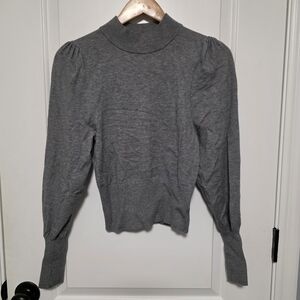Express Sweater Gray Mockneck Longsleeve XS